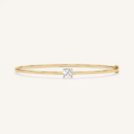 1 carat Round Diamond Solitaire, Bangle Bracelet