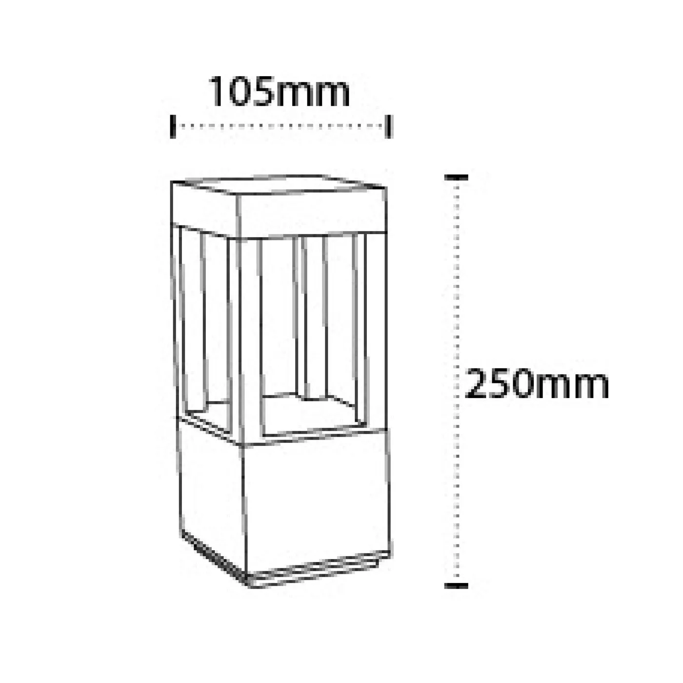 103500-12w-250mm 12w Garden Bollards