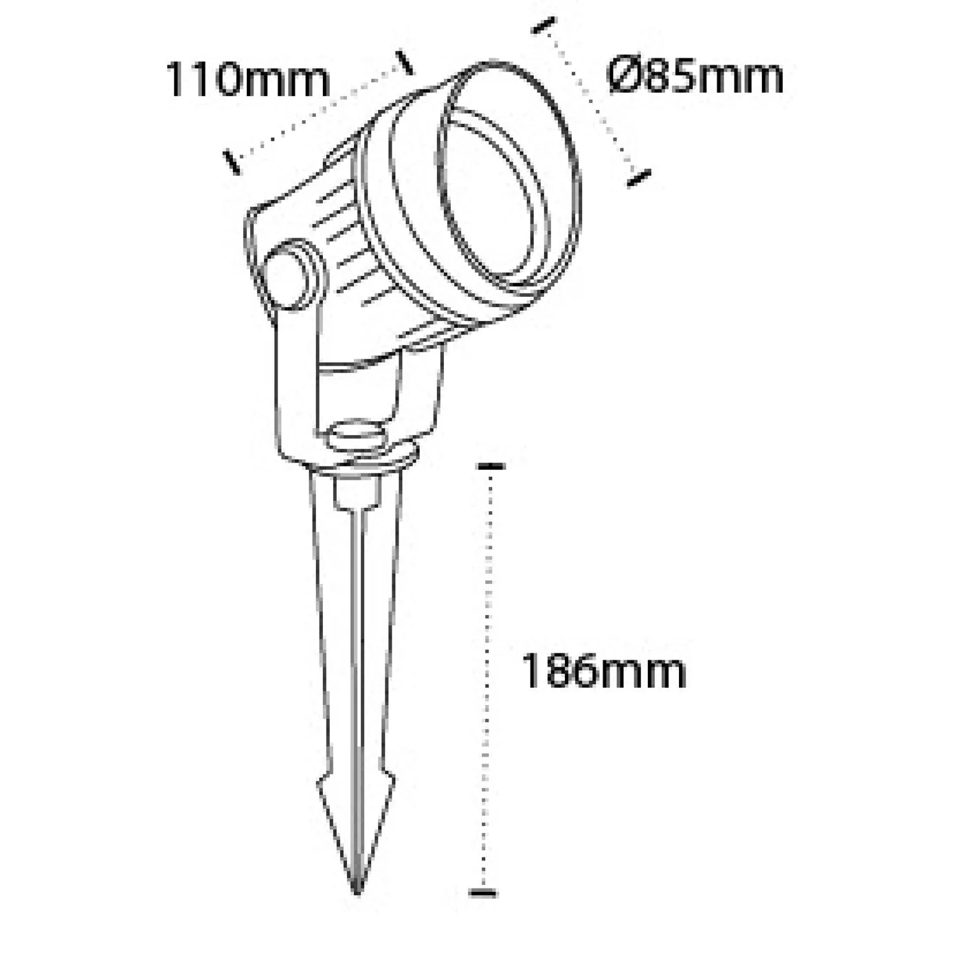 105100-12w-Cap Garden Spike