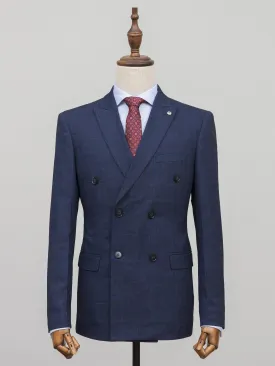 2 PIECE SUIT DOUBLE BREASTED NAVY BLUE