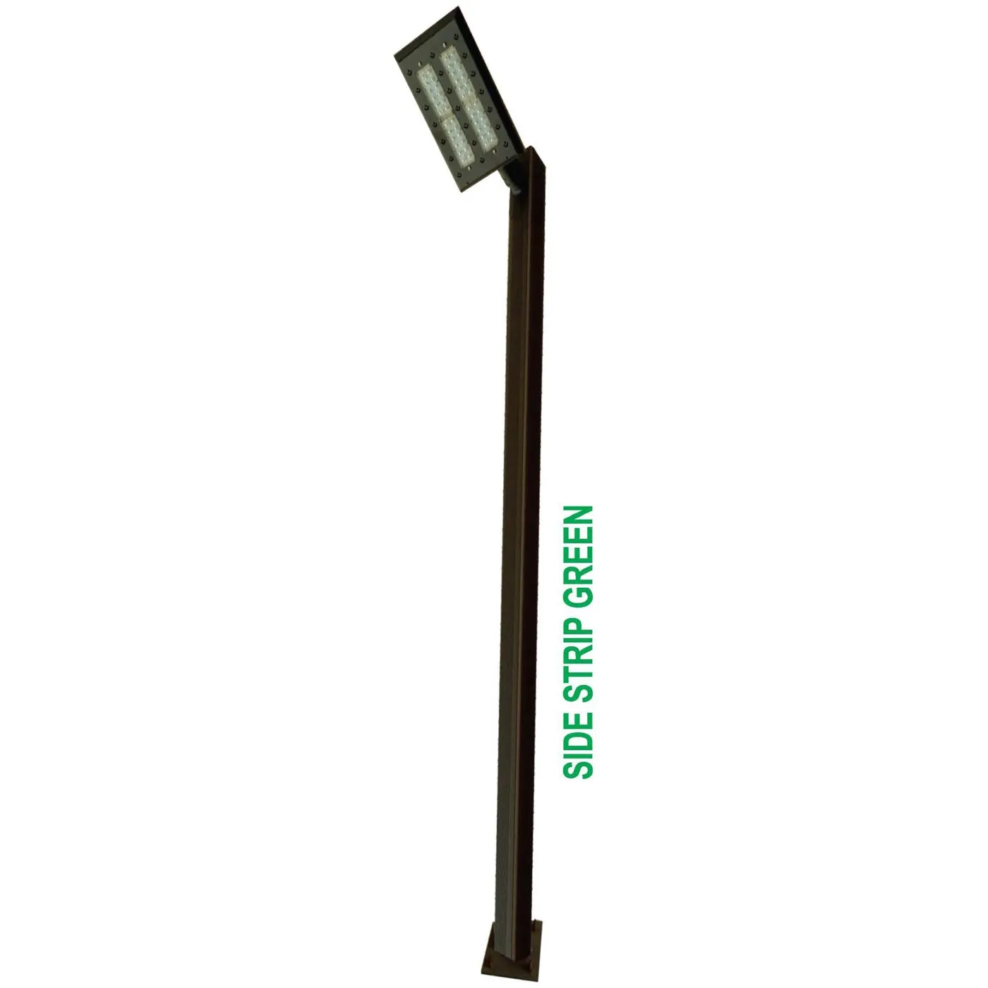 40w Slantex Pole Light with side Green Strip SLEDSL030