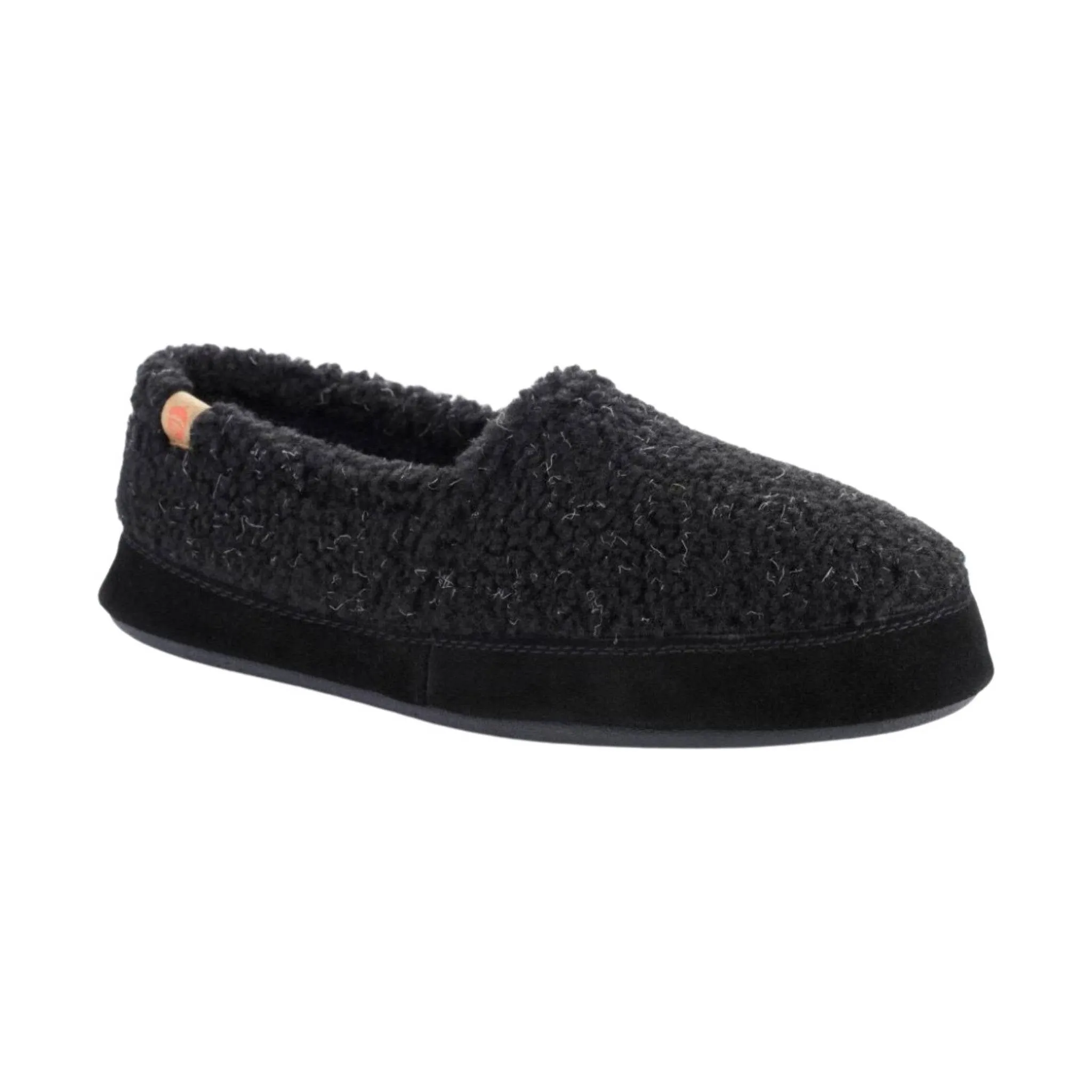 Acorn Men's Moc Slippers - Black Berber FINAL SALE