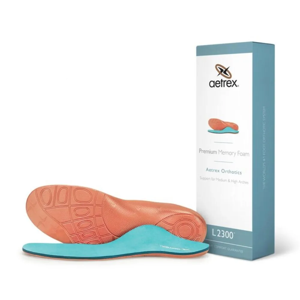 Aetrex Men's L2300M Premium Memory Foam Orthotics