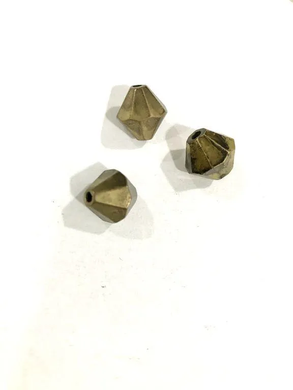 Antique Golden Conical CCB Plastic Beads(12x12 mm)