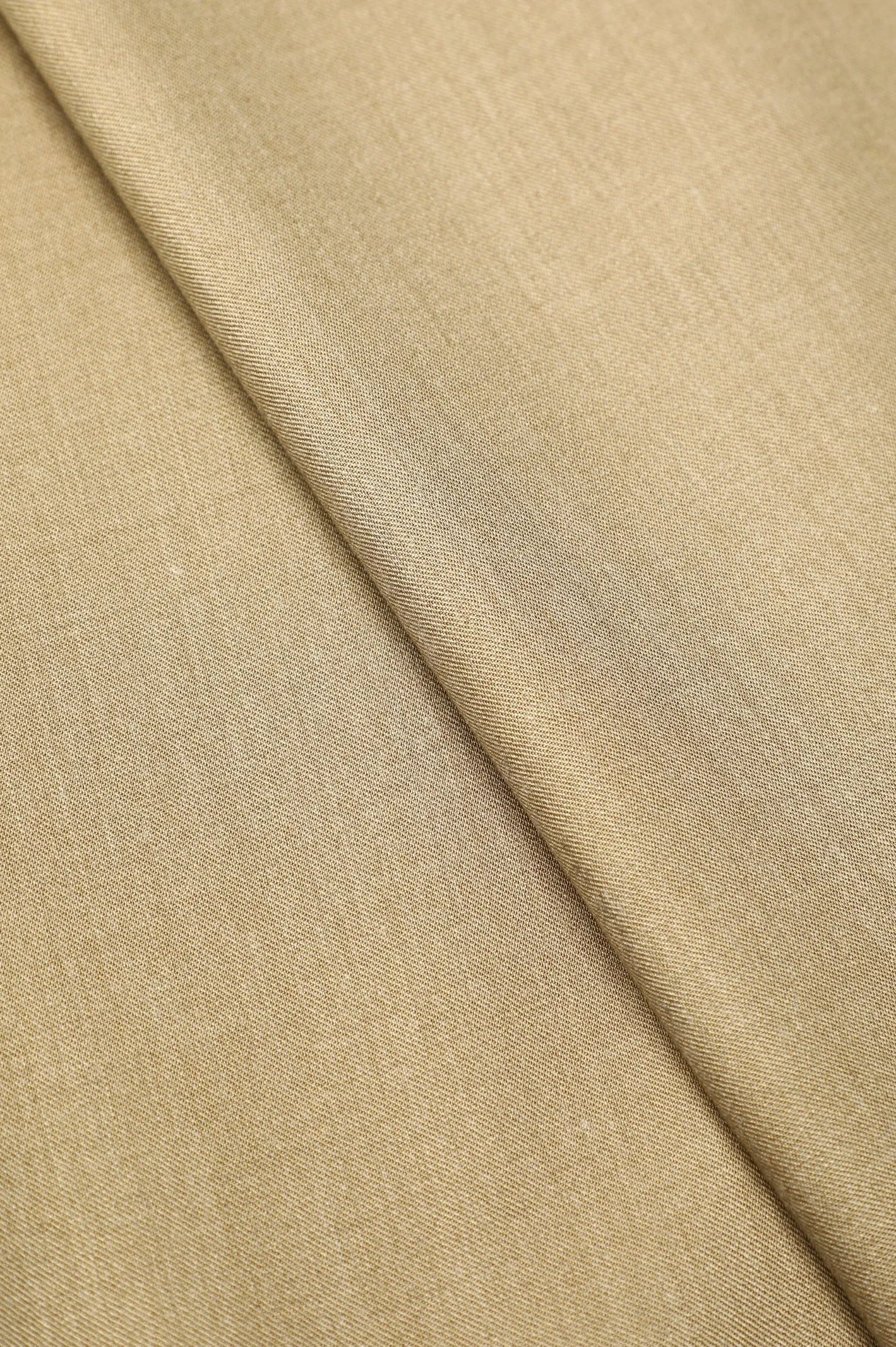 Beige Twill Unstitched Fabric for Men