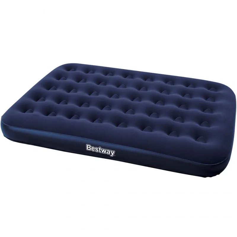 Bestway Double Velor Mattress 191X137X22Cm - Navy Blue