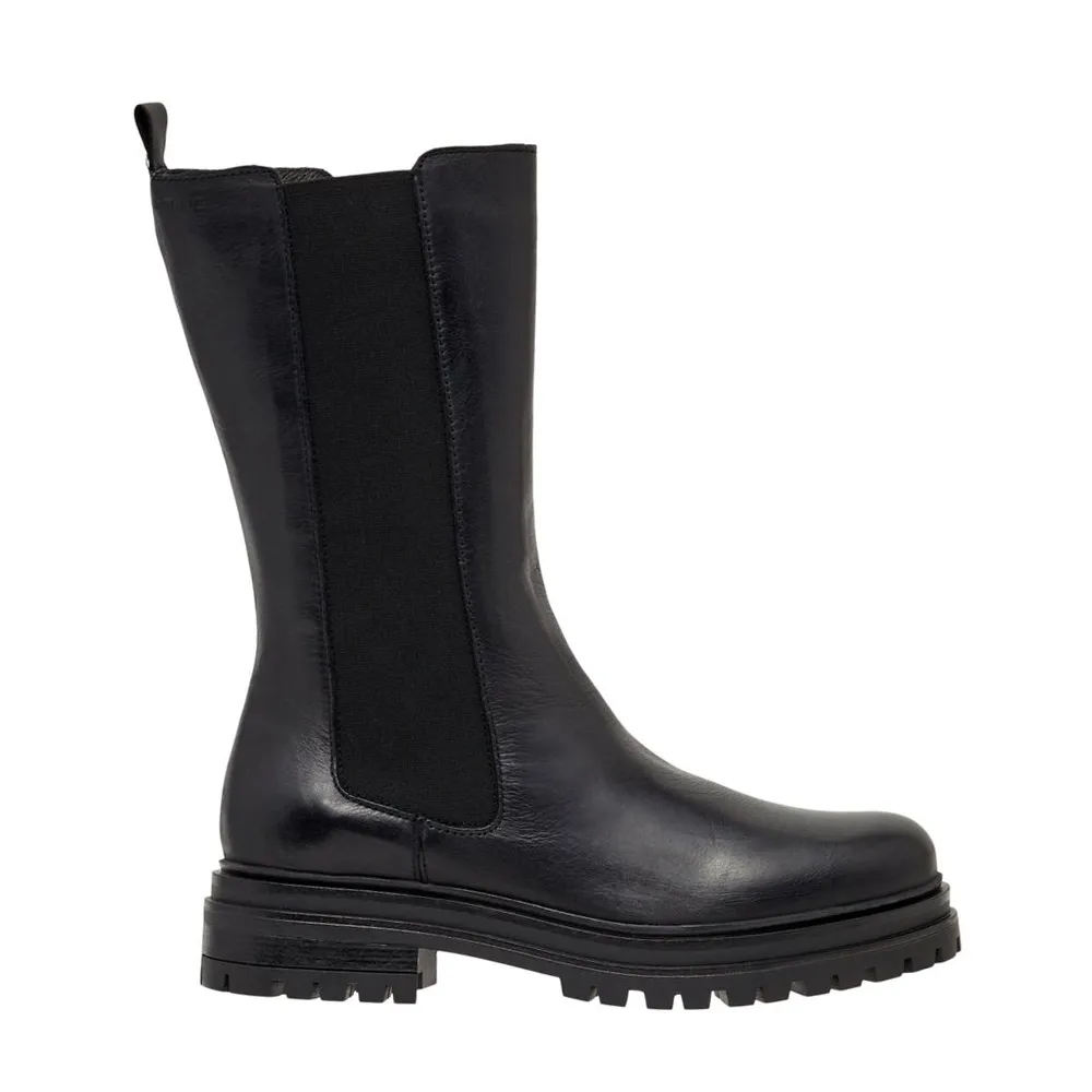 Biadarlene Black Leather Chelsea Boots