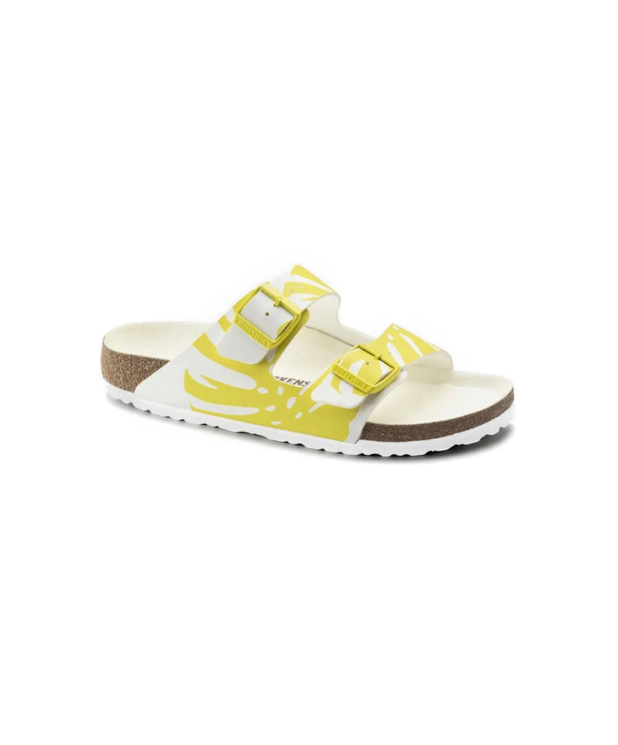 Birkenstock Arizona Monstera Birko-Flor White/Lime Sour Sandals