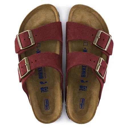 BIRKENSTOCK ARIZONA SF ANTIQUE PORT SUEDE - WOMENS