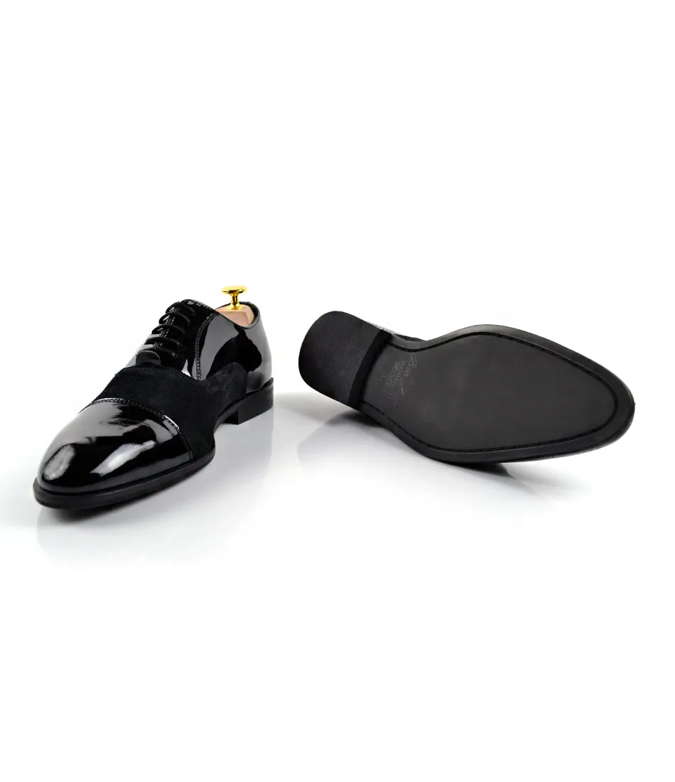 Black Patent Combination Oxfords