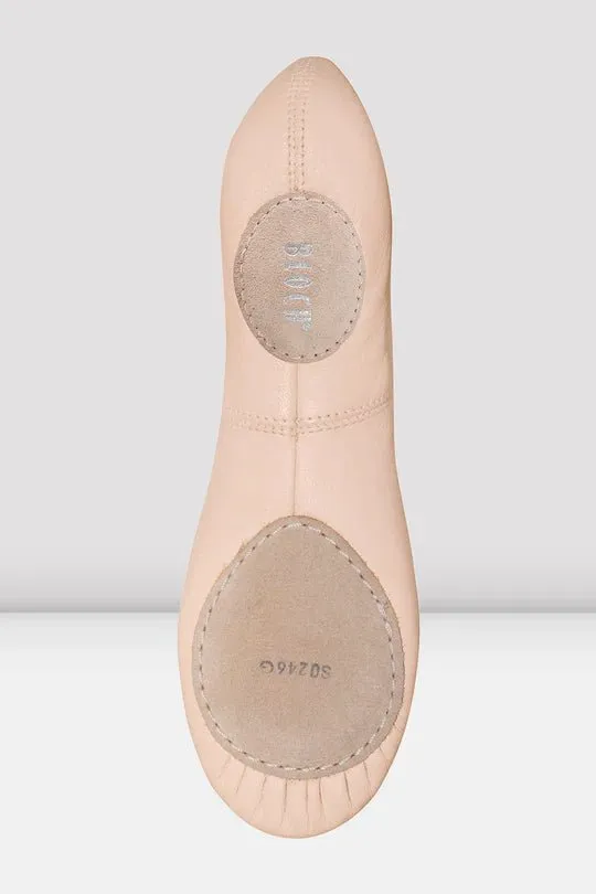 BLOCH S0246G CHILDRENS ODETTE THEATRICAL PINK LEATHER BALLET SHOE