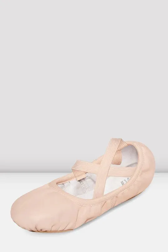 BLOCH S0246G CHILDRENS ODETTE THEATRICAL PINK LEATHER BALLET SHOE