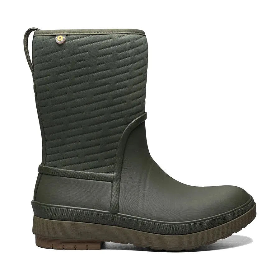 BOGS CRANDALL II MID ZIP DARK GREEN - WOMENS