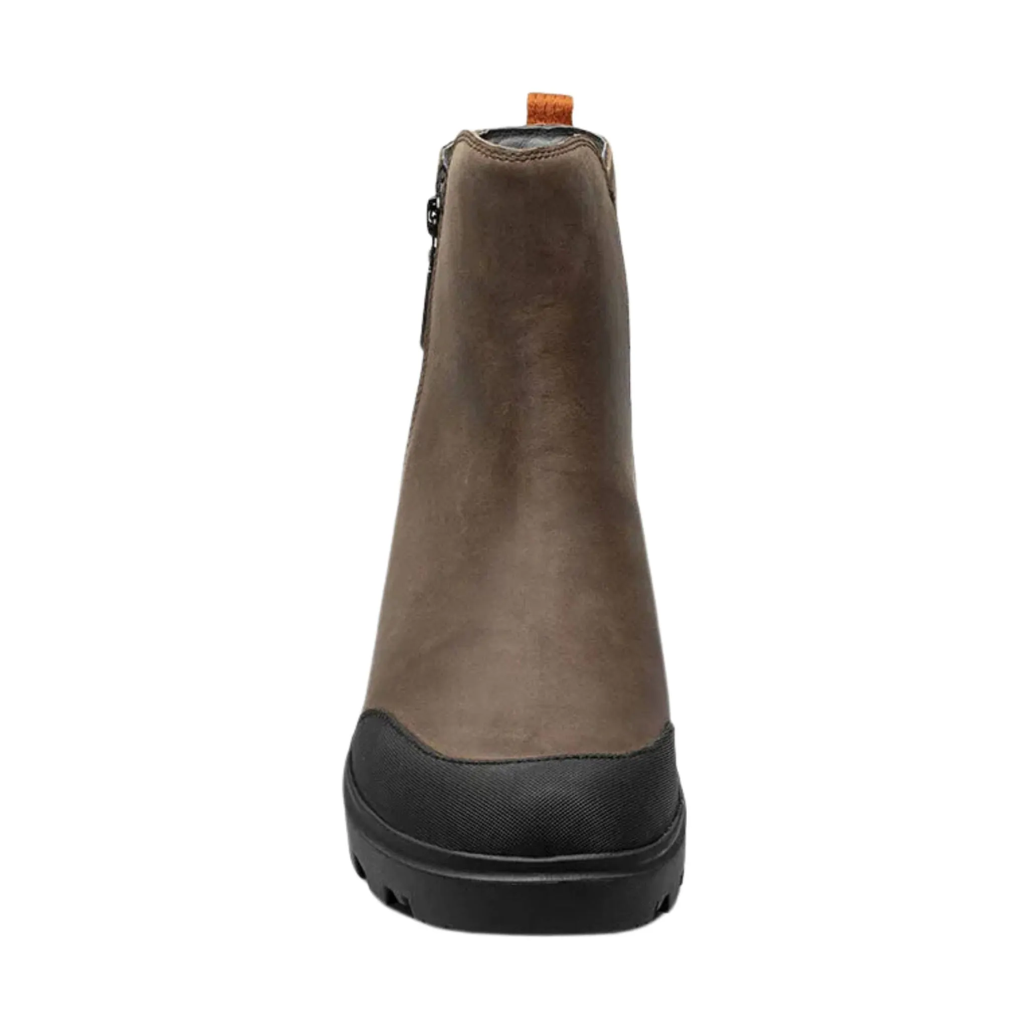 Bogs Women's Holly Zip Leather Rain Boot - Brown