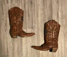 Boots Western By Corral In Brown, Size: 7.5