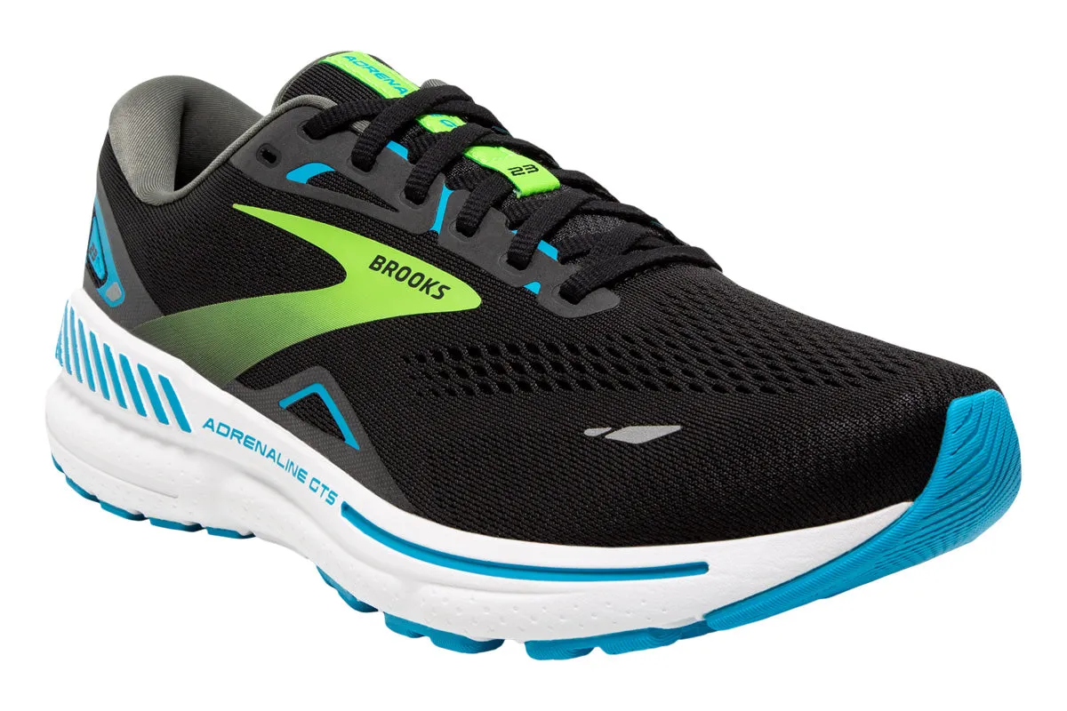 Brooks Adrenaline GTS 23 4E Black/Hawaiian Ocean/Green Mens