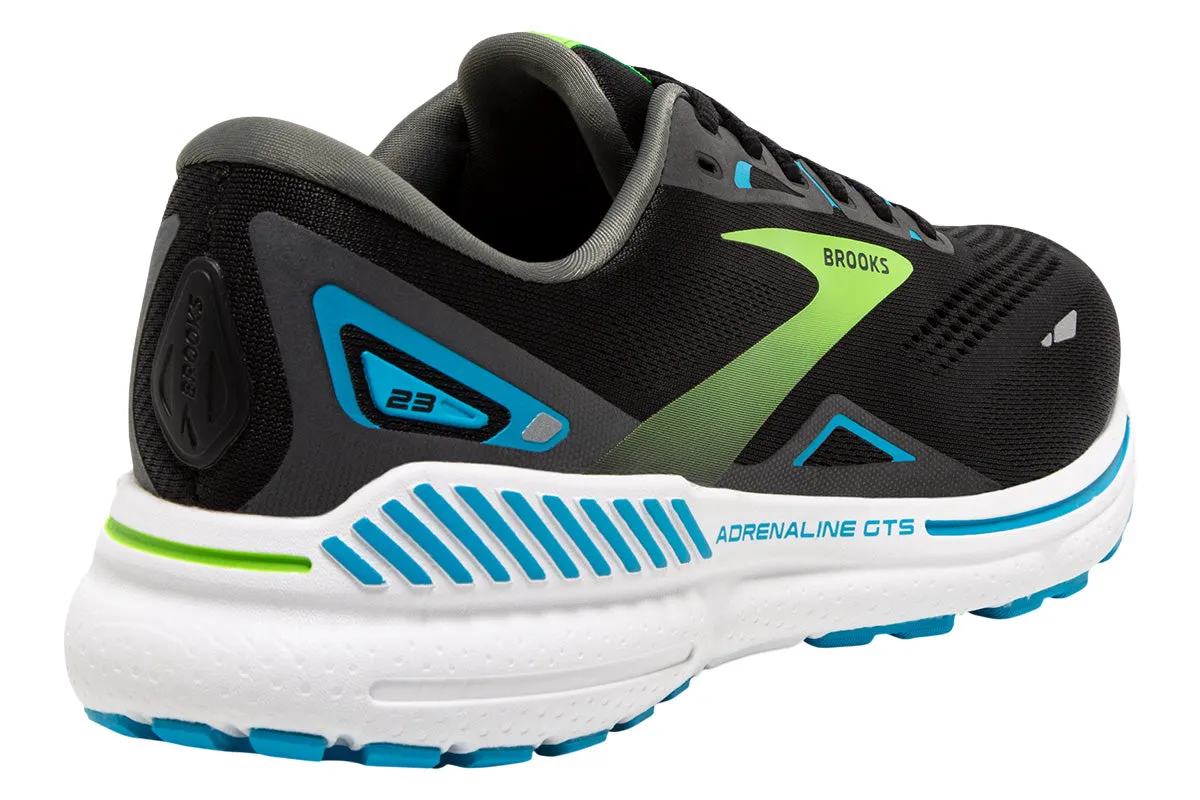 Brooks Adrenaline GTS 23 4E Black/Hawaiian Ocean/Green Mens