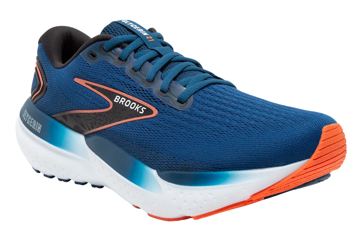 Brooks Glycerin 21 2E Blue Opal/Black/Nastur Mens