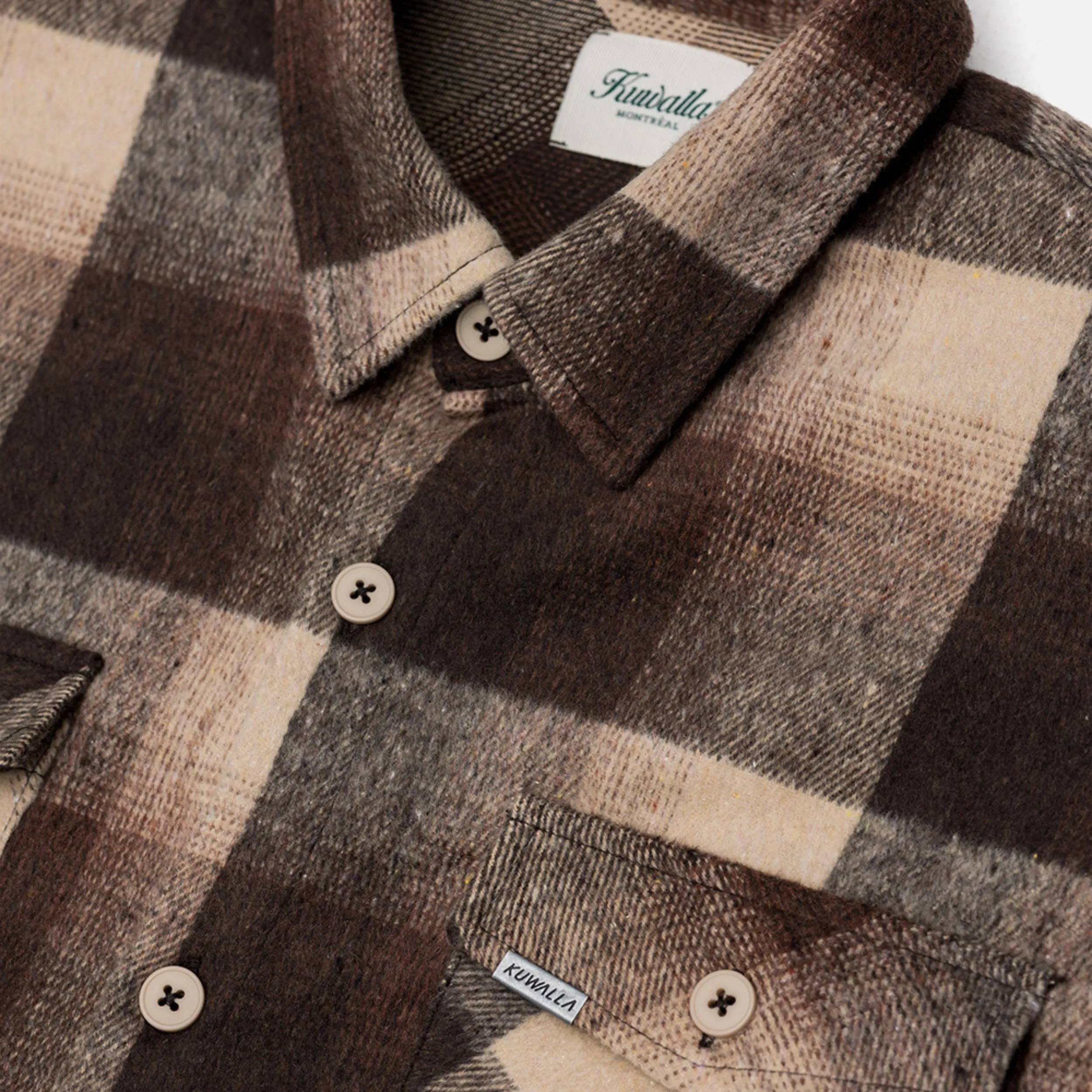 Brown Flannel Overshirt