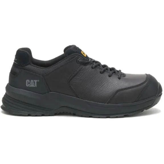 Cat Men's Streamline 2.0  Leather Comp Toe Work Shoe - Black - P91351