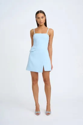 Celia Twill Mini Dress | Final Sale - Powder Blue