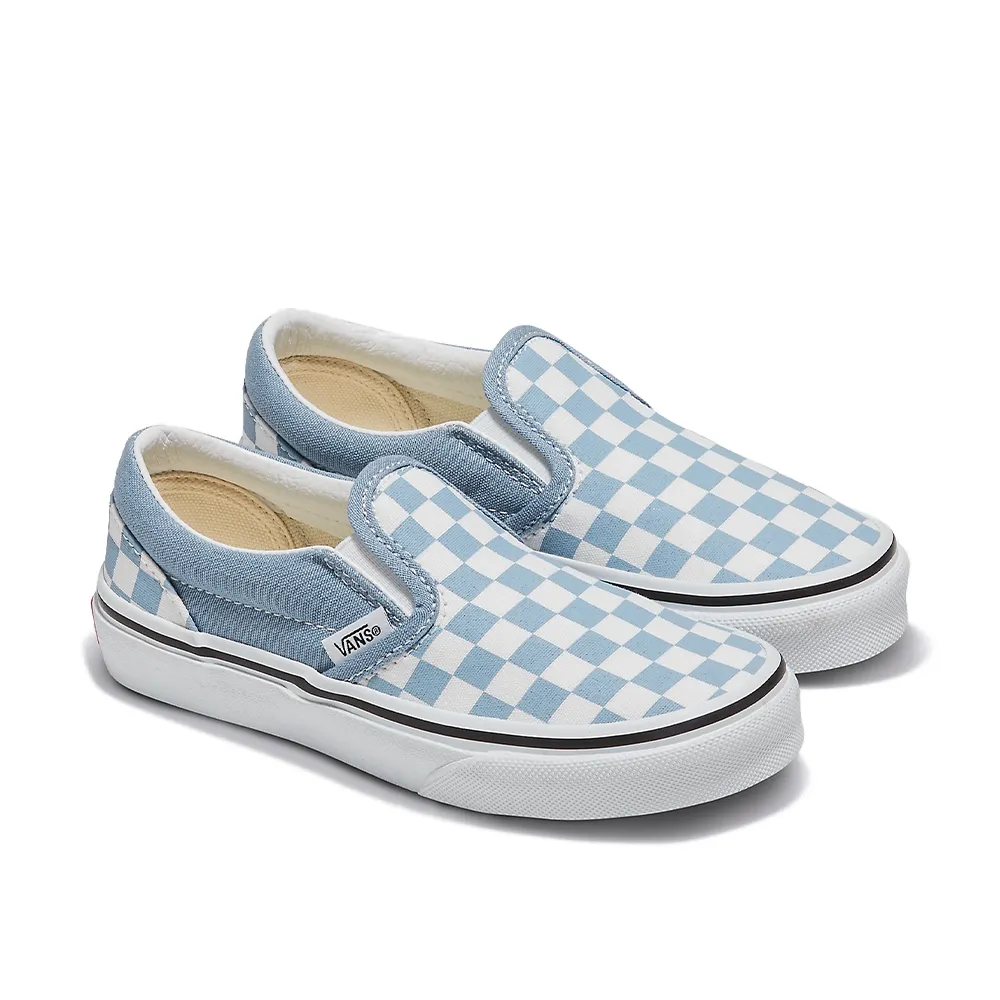 Classic Slip-On 'Checkerboard Dusty Blue'