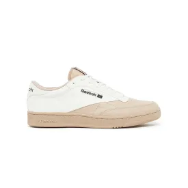 Club C 85 Twill Leather (Beige/White)