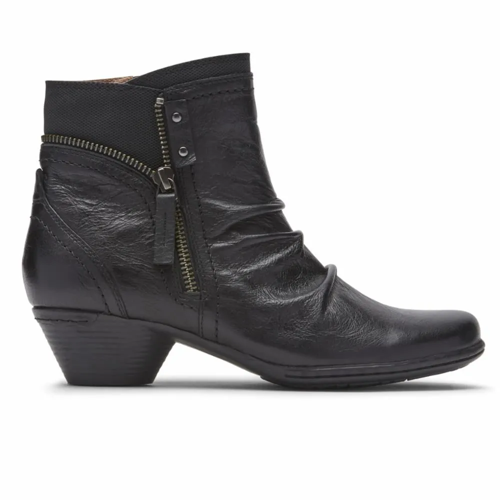 Cobb Hill LAUREL BOOTIE BLACK LEATHER