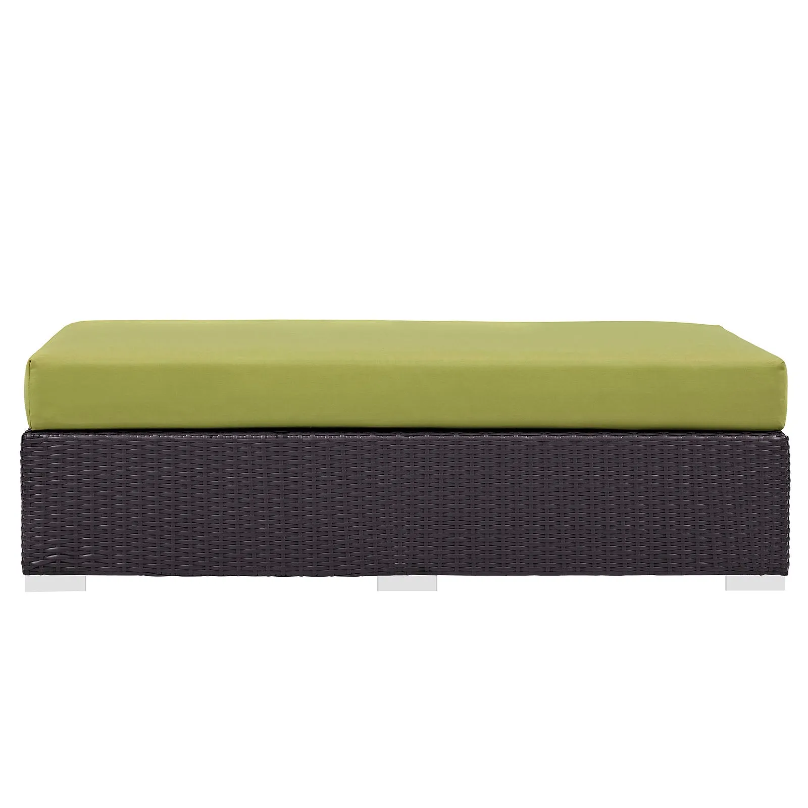 Convene Outdoor Patio Fabric Rectangle Ottoman