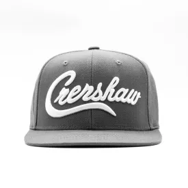 Crenshaw Limited Edition Snapback - Charcoal/White