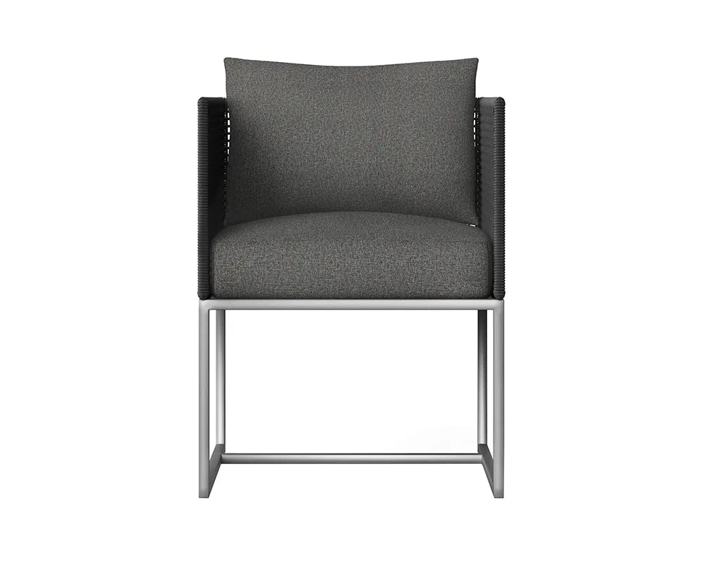 Crete Dining Armchair - Dark Grey