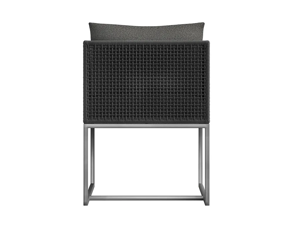 Crete Dining Armchair - Dark Grey