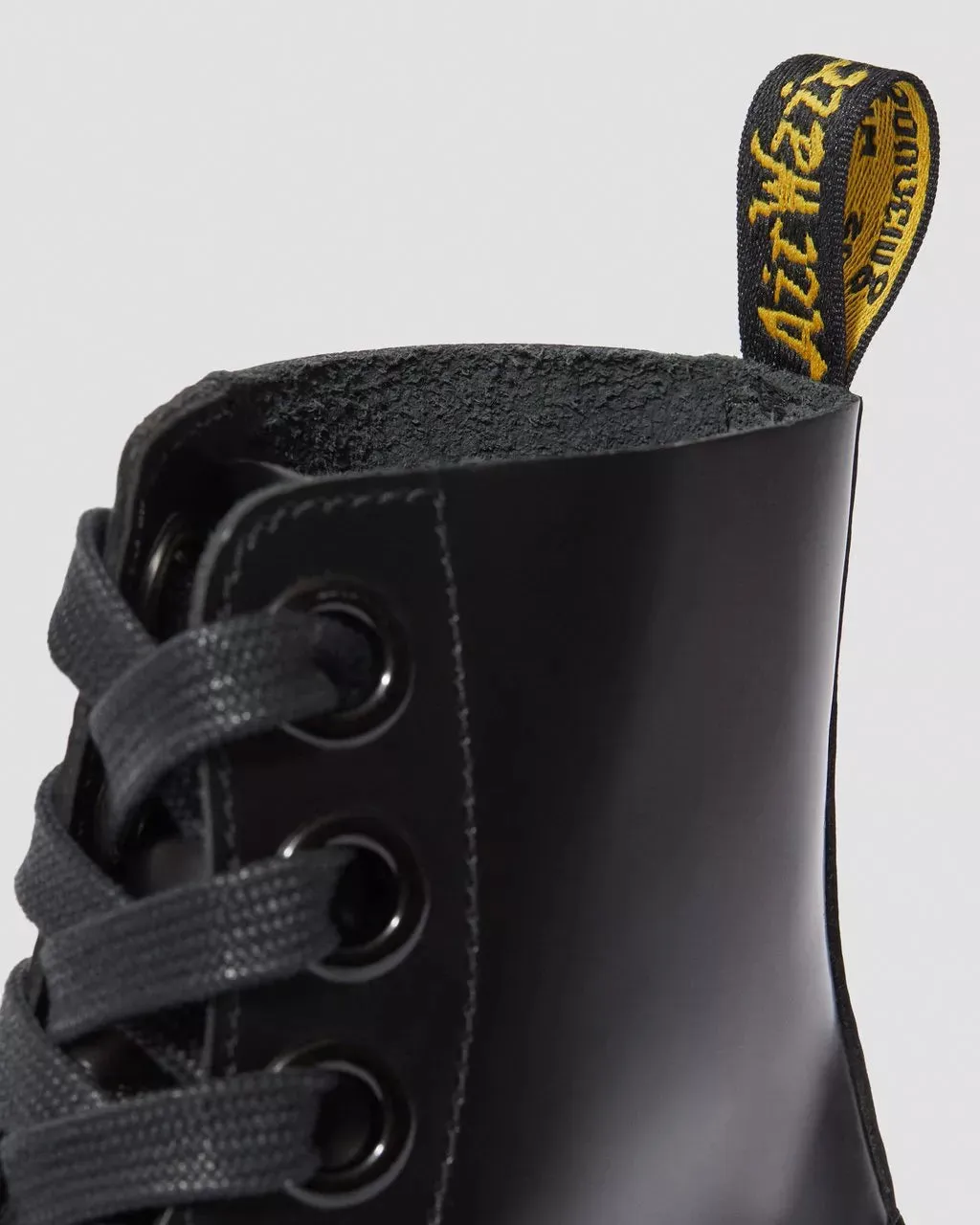 Doc Martens Women's MOLLY WOMEN'S LEATHER PLATFORM BOOTS (Black Butter)