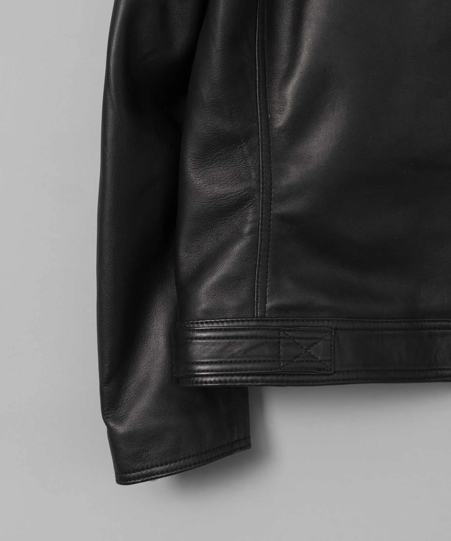 Dress-Fit Sheep Leather Single Rider Jacket