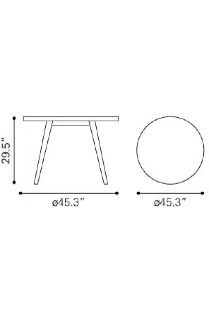 Elite Round Table 45.3" cement table top