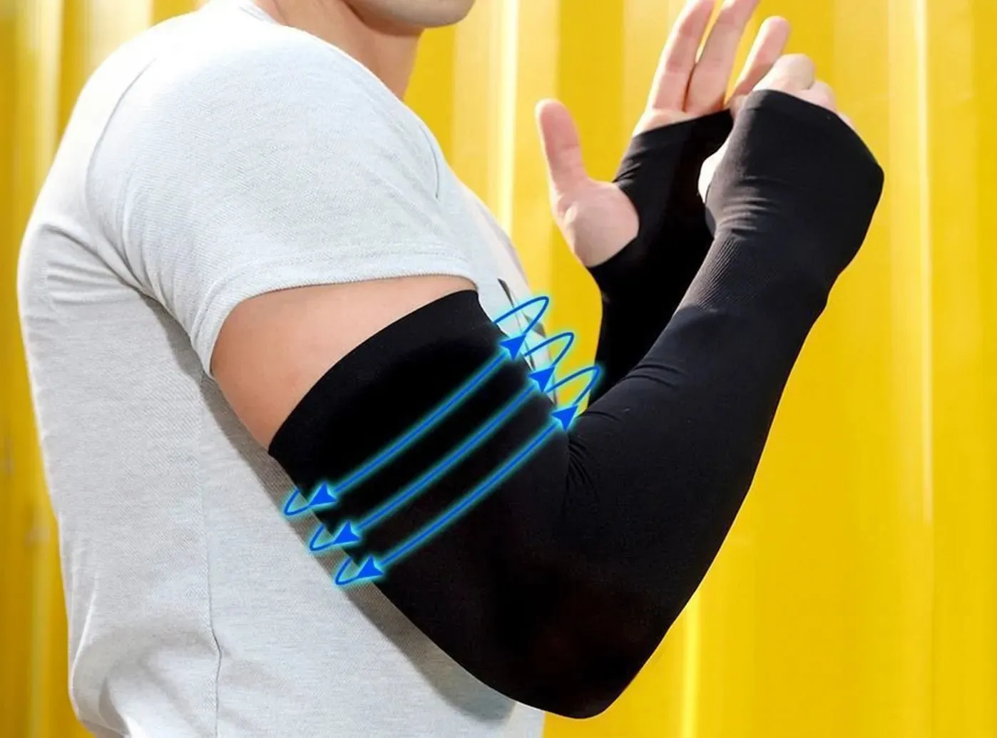 FitVille Plu Size Arm Sleeves (2-Pair Bundle)