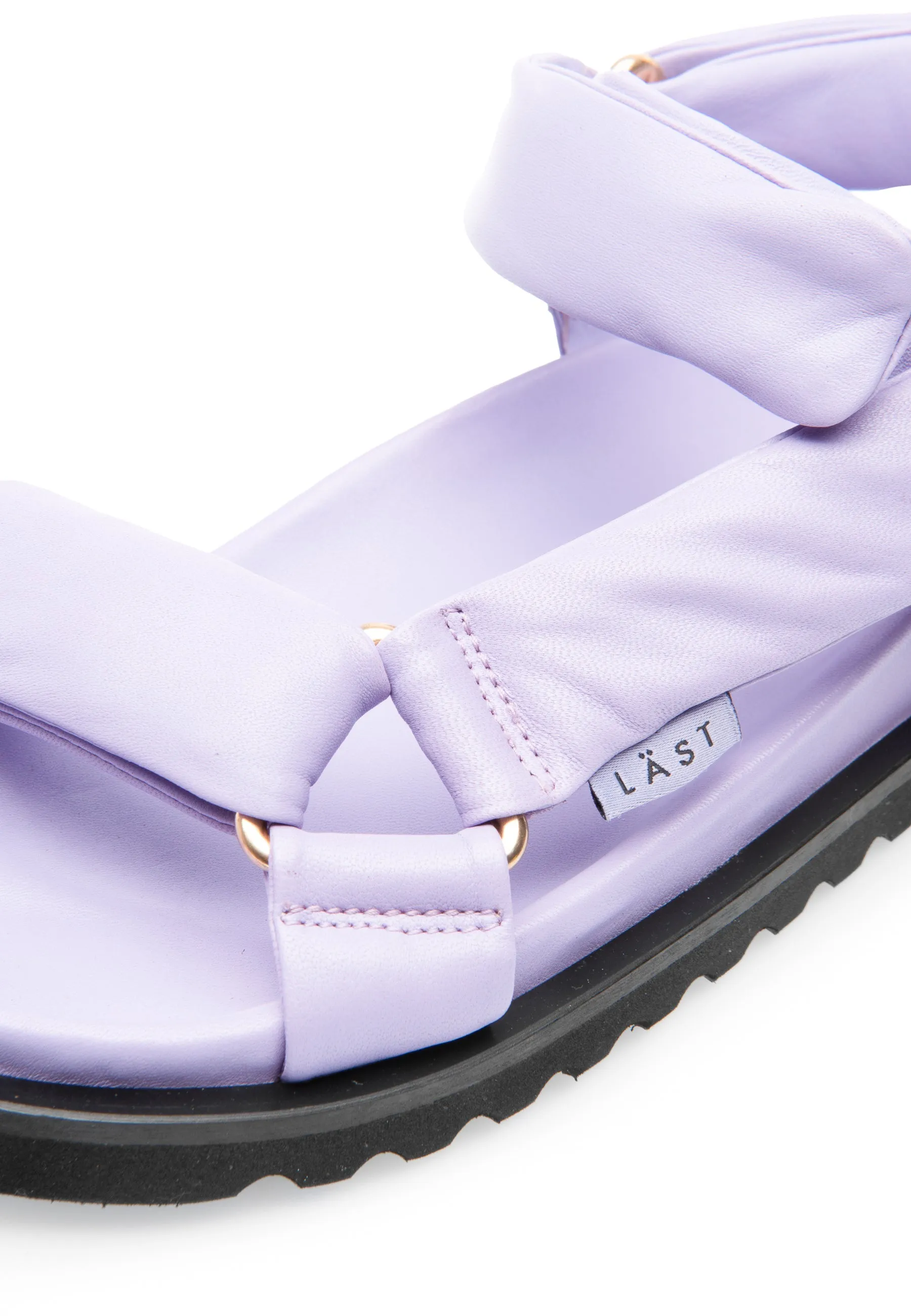 Flora Lavender Leather Sandals