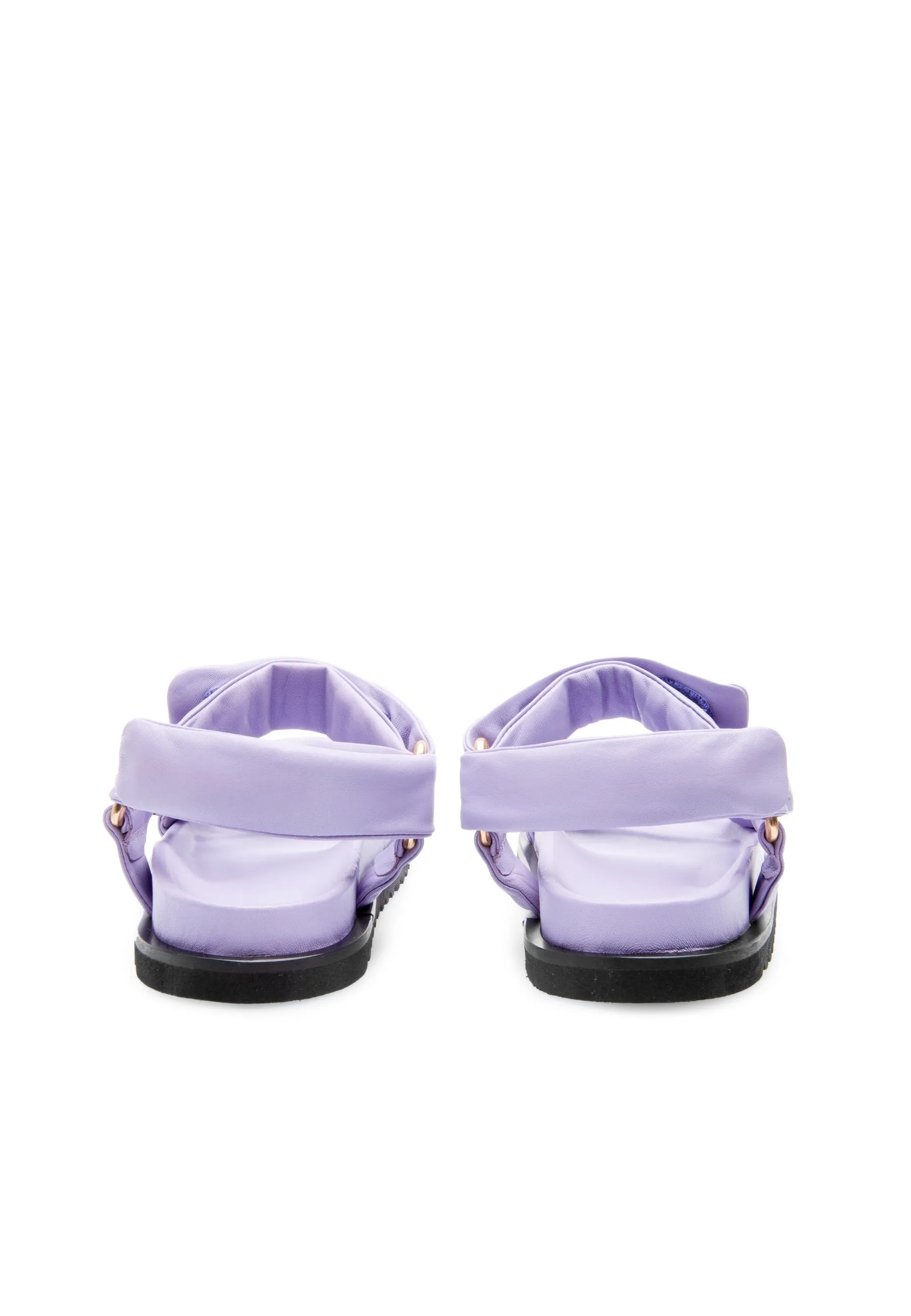 Flora Lavender Leather Sandals