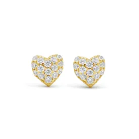 Heart Shape Stud Earrings