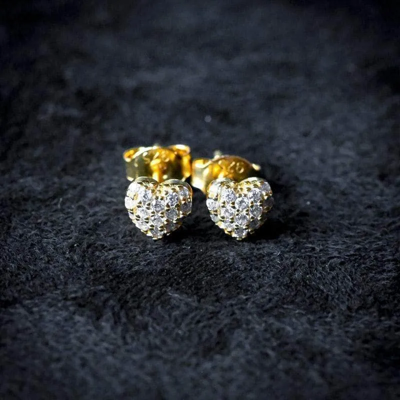 Heart Shape Stud Earrings