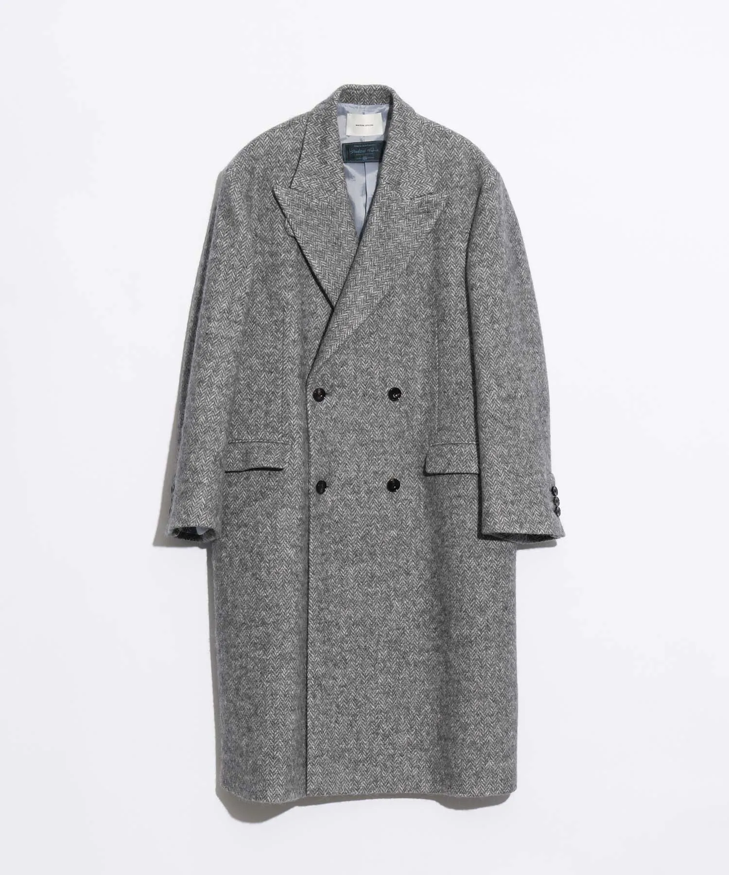 【Italian Dead Stock Fabric】Dress-Over Double Chesterfield coat