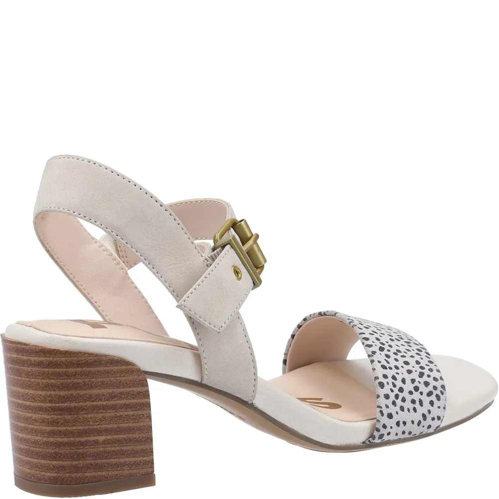 Ivory Leila Heel Hugger Sandals