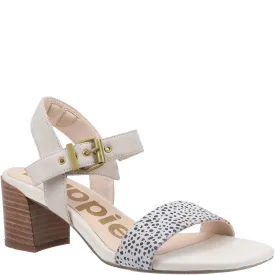 Ivory Leila Heel Hugger Sandals