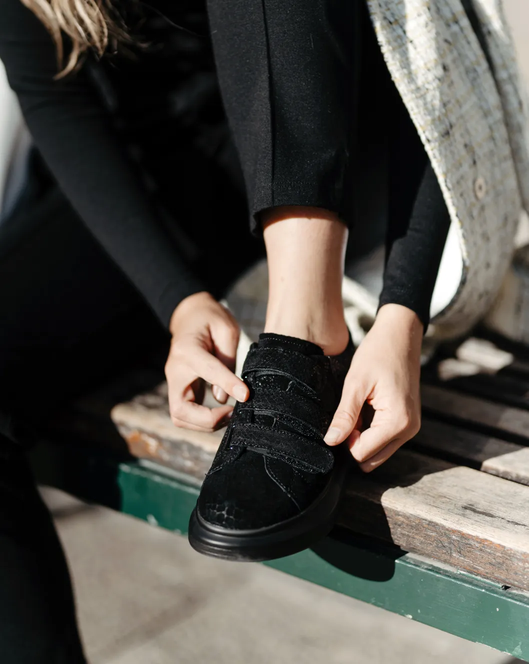 Josefina Sneaker |  Black Sequins