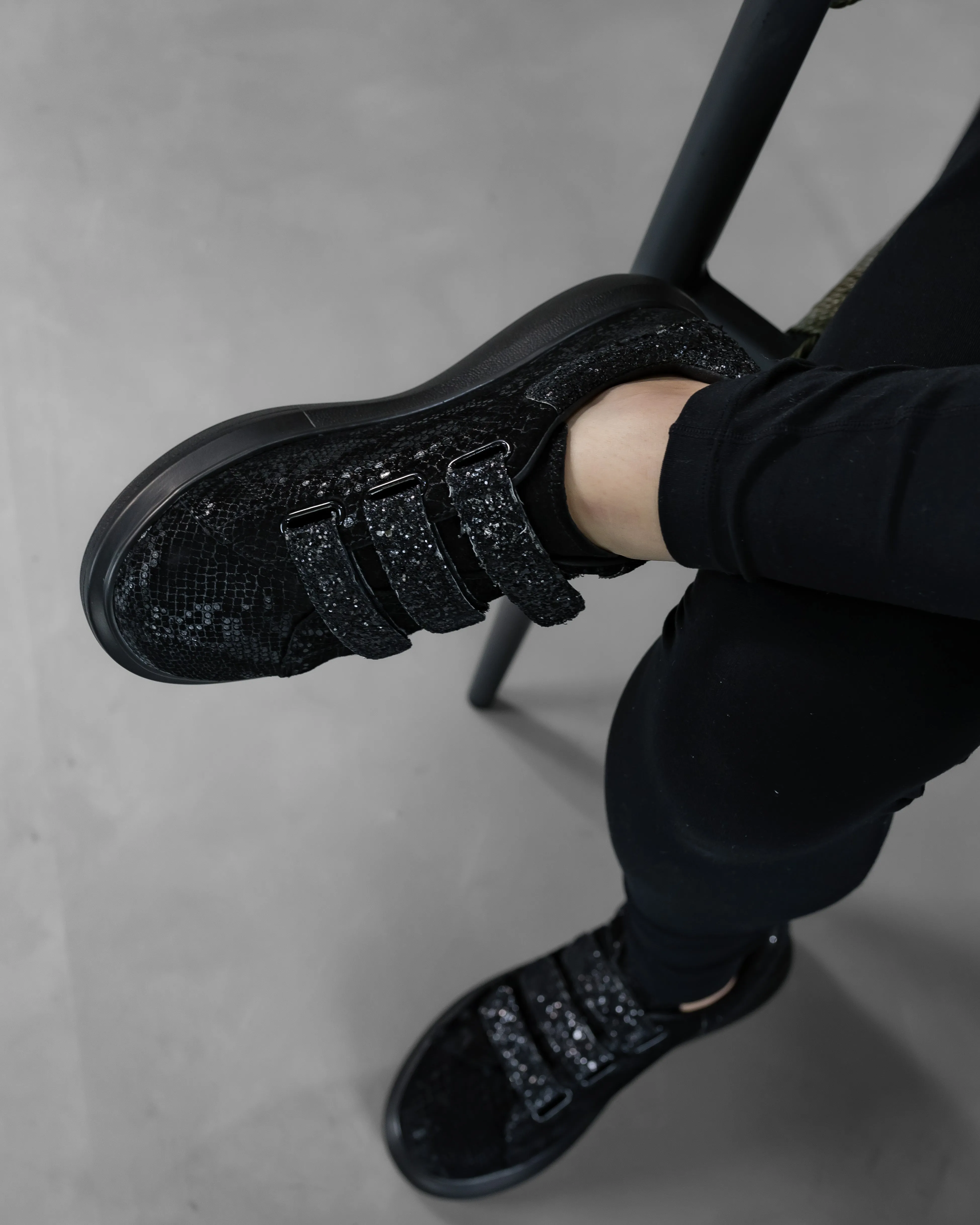 Josefina Sneaker |  Black Sequins