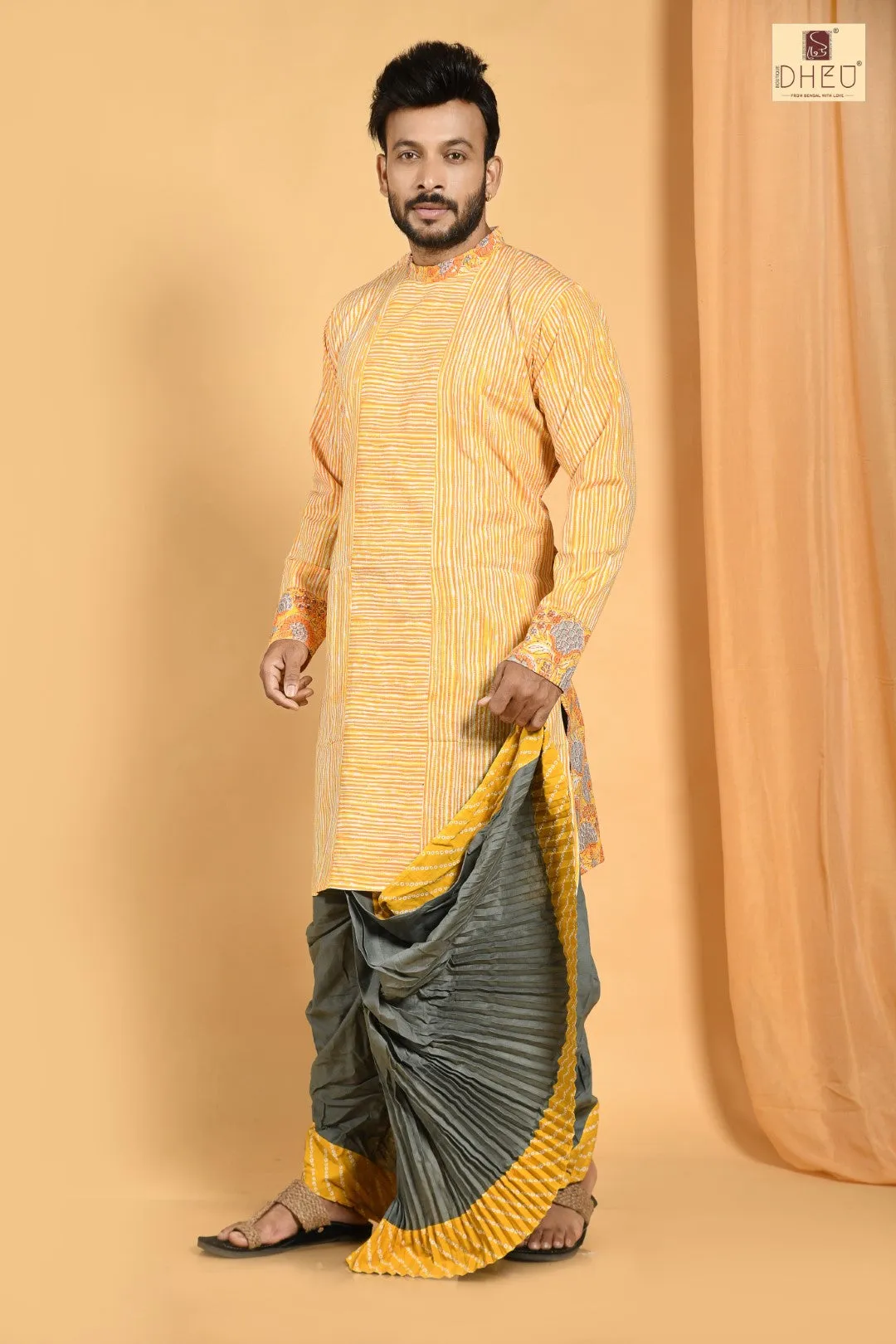 Kashti Pathar- Dheu Designer Dhoti(Optional)Kurta Set