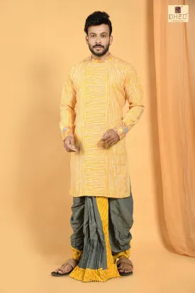 Kashti Pathar- Dheu Designer Dhoti(Optional)Kurta Set