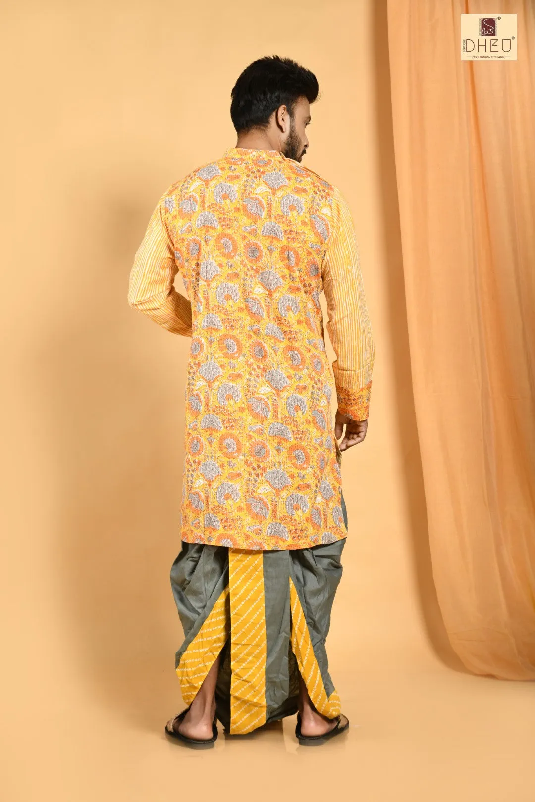 Kashti Pathar- Dheu Designer Dhoti(Optional)Kurta Set