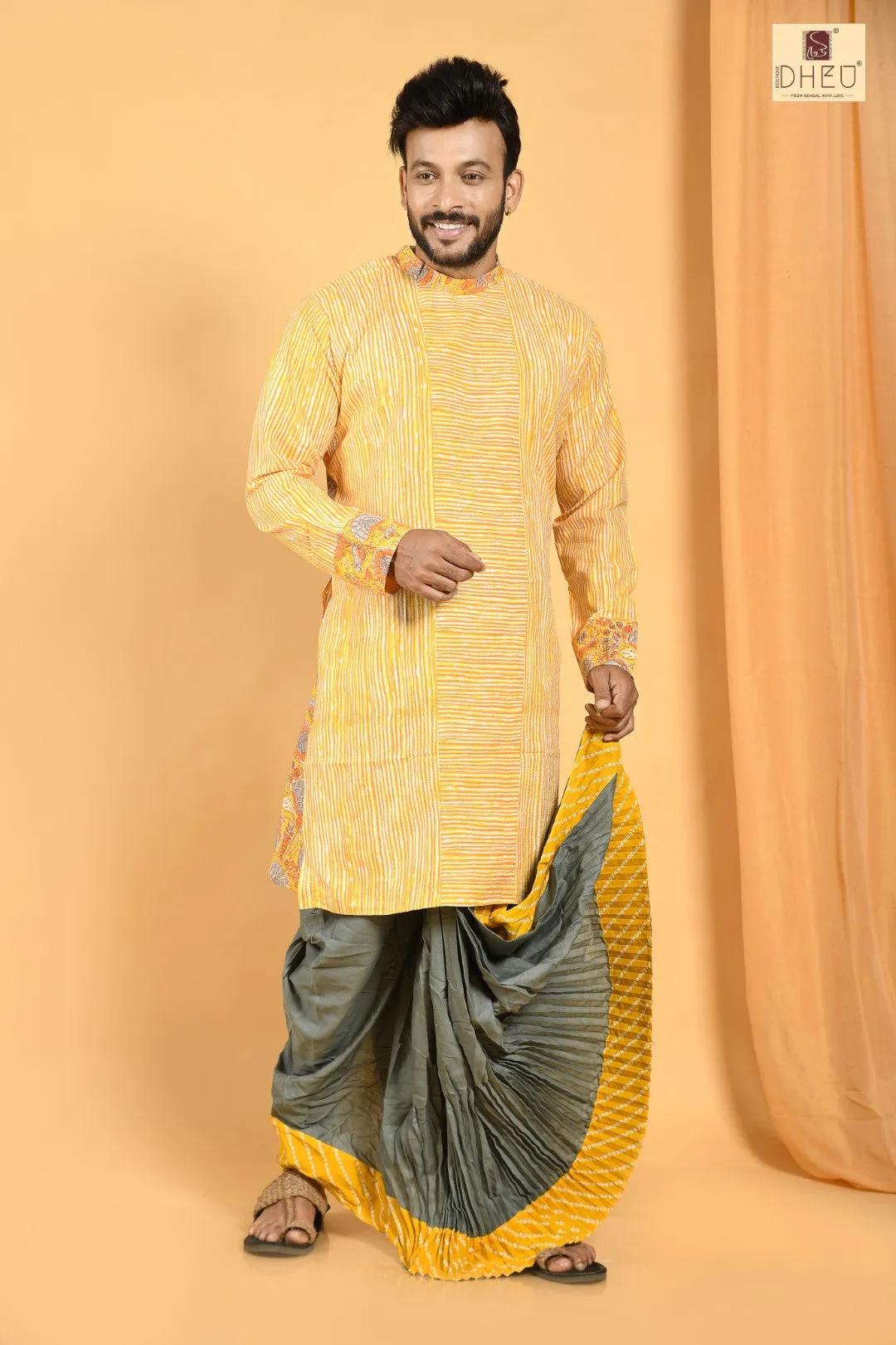 Kashti Pathar- Dheu Designer Dhoti(Optional)Kurta Set