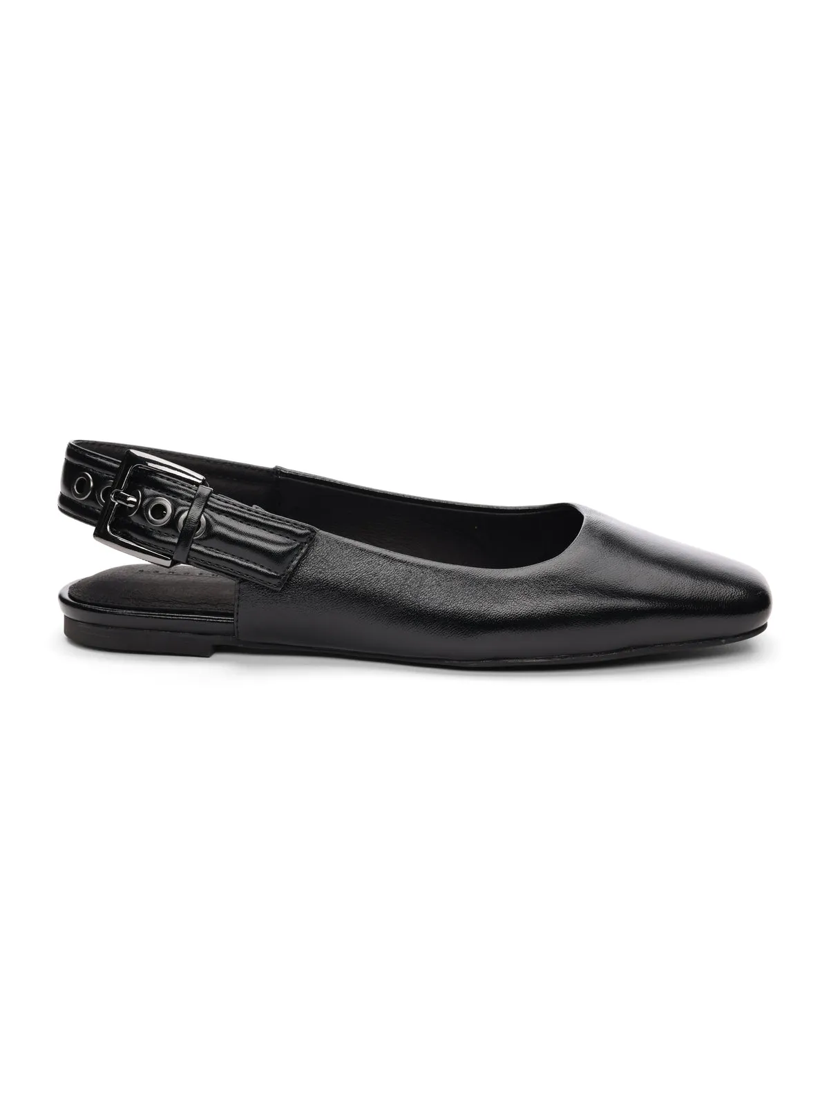 Kitchy Slingback Flat Black